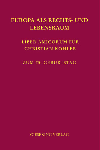 Europa als Rechts- und Lebensraum