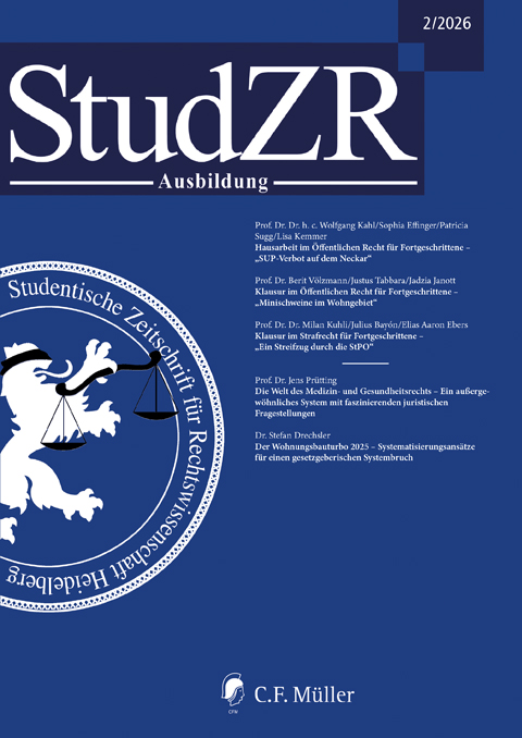 Studentische Zeitschrift für Rechtswissenschaft Ausbildung
